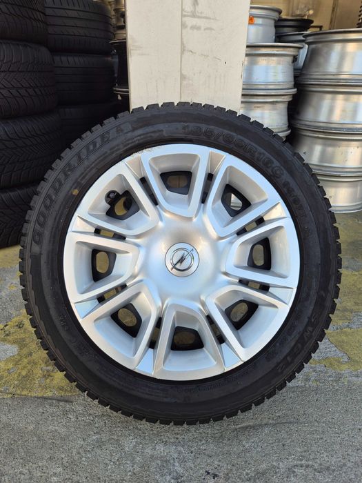 4 Roti Jante + Anvelope M+S IARNA NOI 4x108 195/60/16C - OE OPEL Combo Citroen Berlingo Fiat Doblo Peugeot Expert !