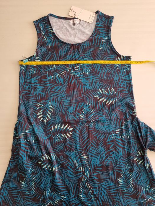 Rochie de vară, cu buzunare, mărimea M, verde