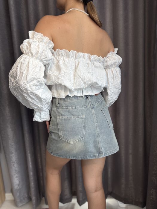 Дънкова пола - размер - с/М