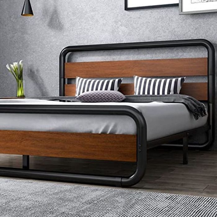 Двуспальная кровать Loft krovat темир крават metal kalavat Лофт