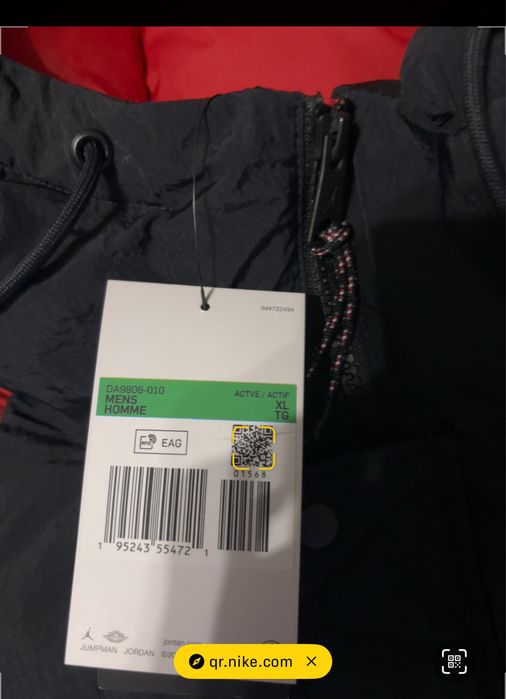 Geaca Jordan XL negru roșu XL xl