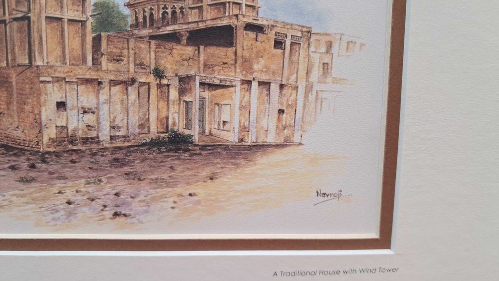 Принтове с паспарту- традиционни арабски къщи