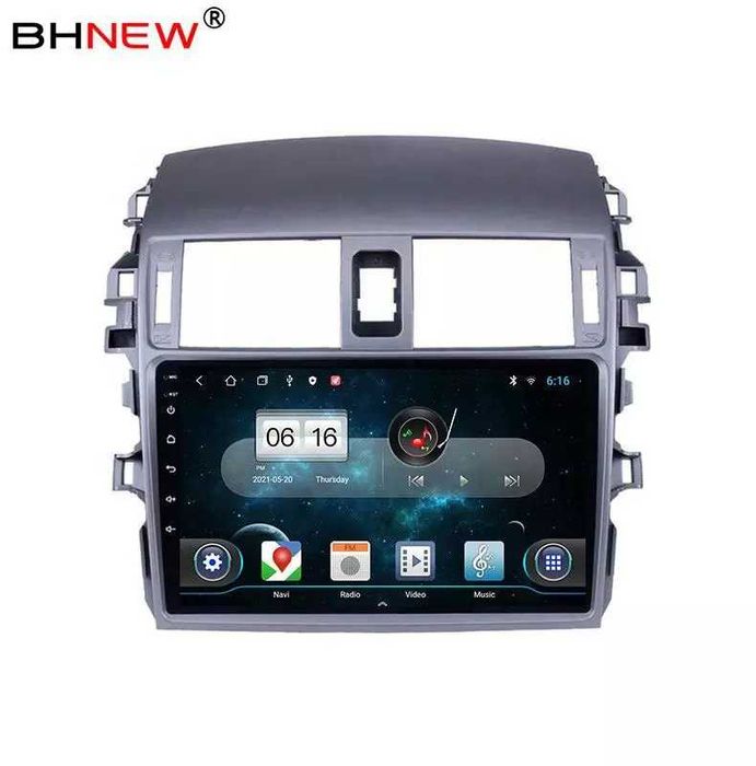 Навигация Двоен дин Мултимедия за Toyota Corolla Android Корола Corola Toyota E140 E150, 2007 2008, 2009 2010 2011 2012 2013 2DIN Тойота Корола