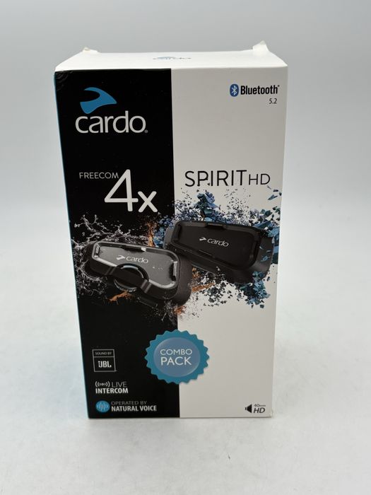 Cardo freecom 4x spirit HD, combo pack, sigilat. Transport inclus