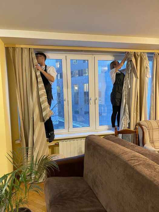 Стирка штор, прачечная