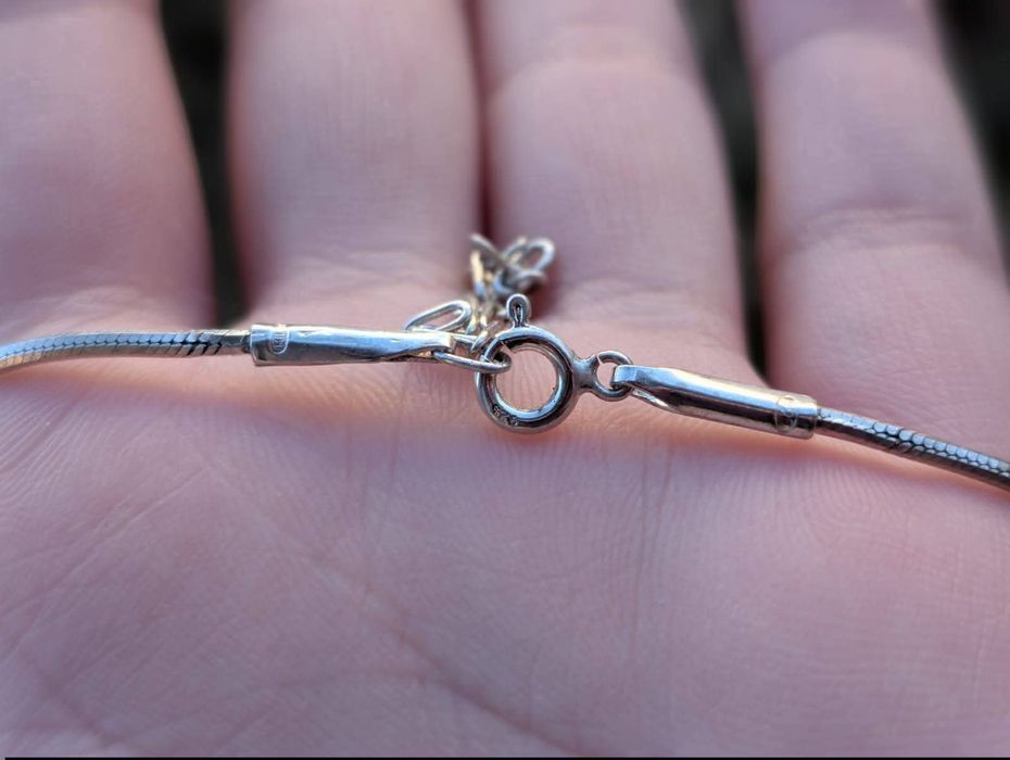 Vechi colier lant Milor din argint 925, pietre pretioase, copii