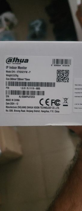 Monitor interior interfon dahua VTH2421FW