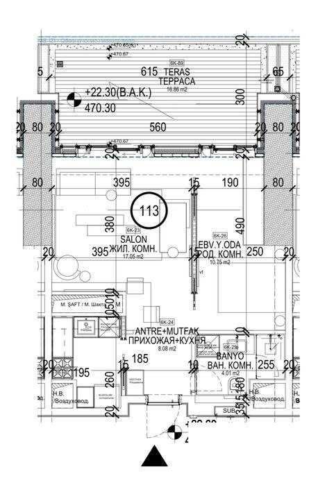 Nest One 1в2, Tashkent City, 63 м²`