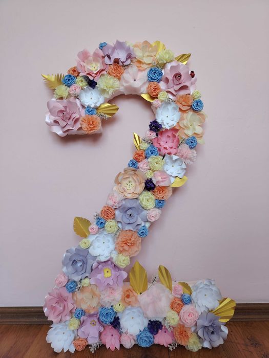 Обемна цифра 2 за рожден ден