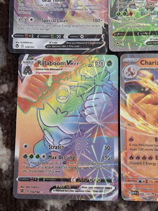 Lot 8 cărți Pokémon
