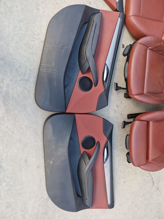 Interior scaune piele maro cu incalzire recaro sport bmw x1 e84