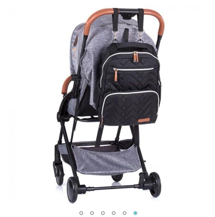Rucsac si gentuta infasat Chipolino black, Negru