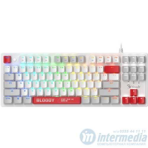 Игровая клавиатура Bloody S310N Energy Red-White игровая клавиатура+/