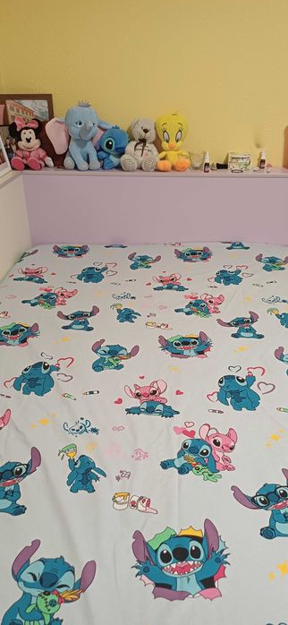 Чаршаф с ластик на Стич с 1 калъфка