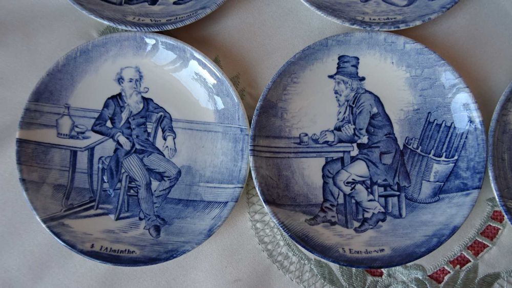 Шест мини чинийки Boch Royal Sphinx Holland Blue Delft
