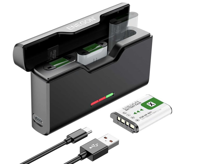 NP-BX1 - 3бр батерии и зарядно кейс