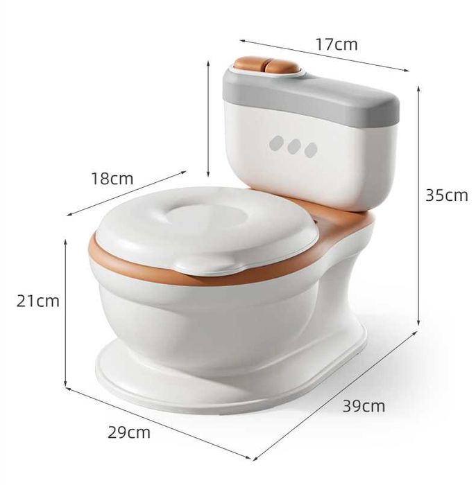 Реалистична Детска Тоалетна/Гърне Със ЗВУК - PoopY