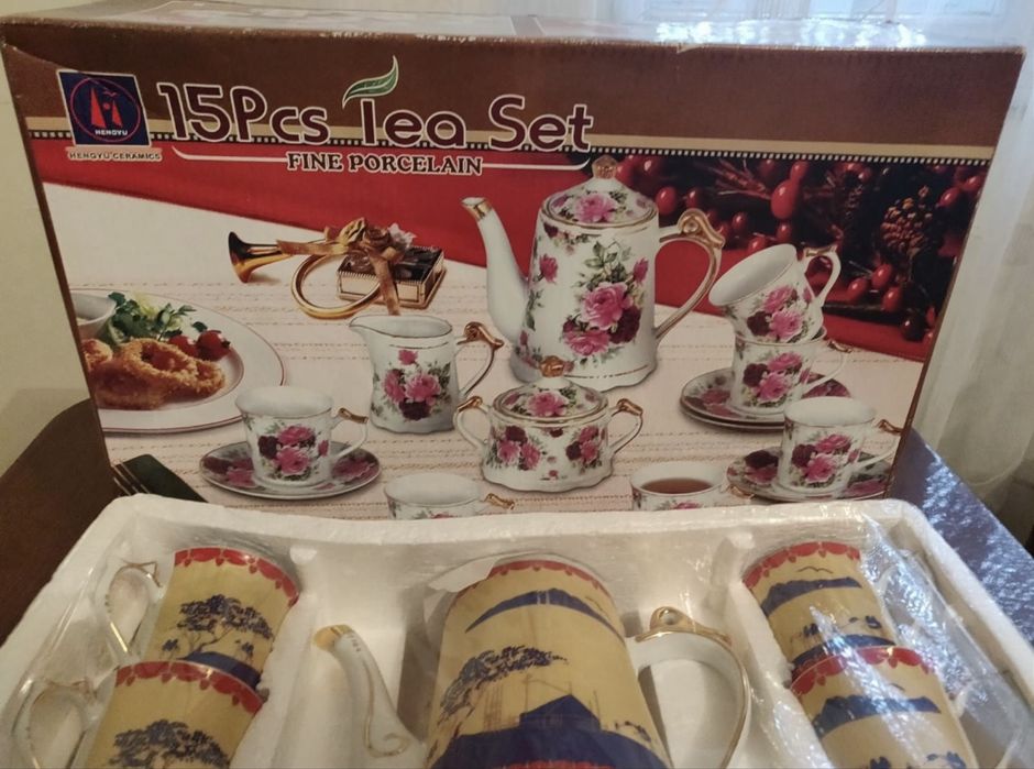 Set ceai fine porcelain nou