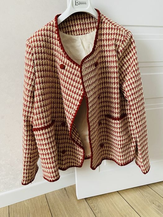 Твидовый  пиджак женский