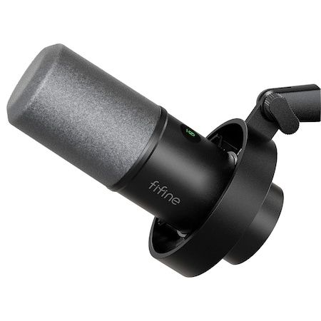 Microfon de studio Fifine XLR dinamic, USB, wireless, negru