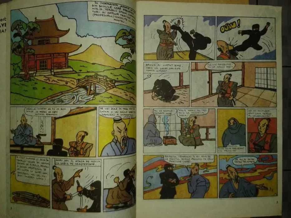 Revista romaneasca de benzi desenate Aventurile Unui Ninja