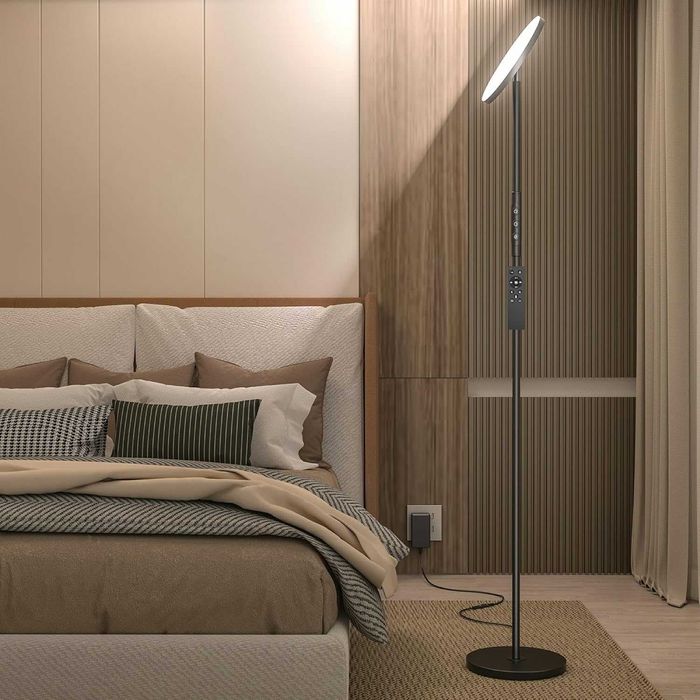 Супер ярка подова лампа безстепенна димируема LED ЛЕД дистанционно