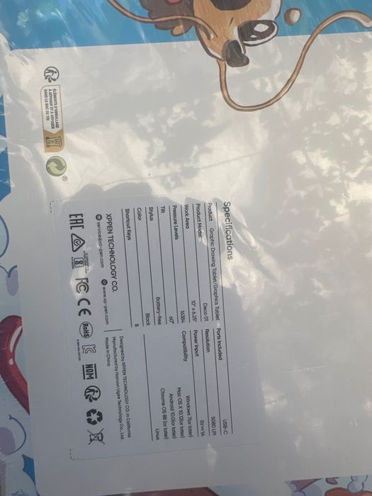 Tableta grafica DECO01 V3,niveluri de presiune, 10"x6", design subtire