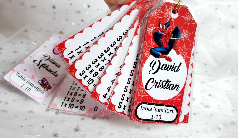 brelocuri educative tabla inmultirii