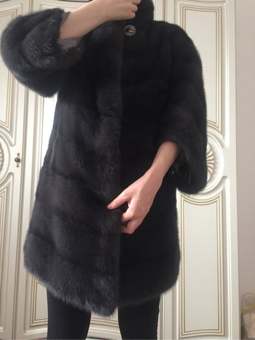 Шуба норковая трапеция