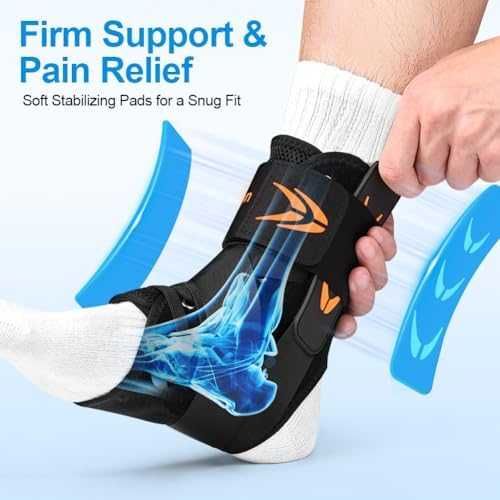 Нова Регулируема ортеза за глезен странични стабилизатори спорт бягане