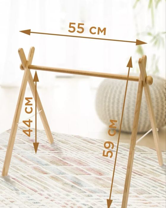 Монтессори-стойка с погремушками
