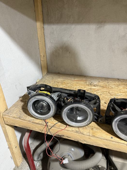 Фары DEPO с линзами на BMW e34