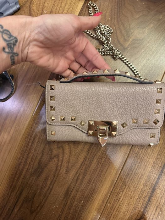 Valentino nude уникална чантичка носена 2 пъти