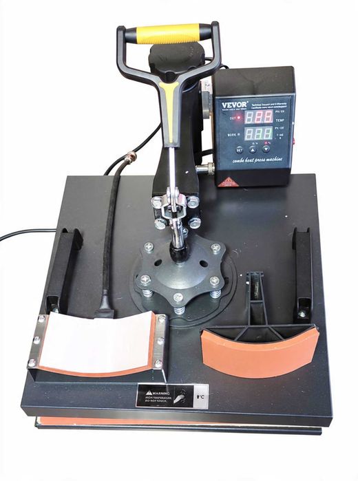 Presă Termică VEVOR MODEL MARE - 3 în 1 (38x38 cm) | Pentru Tricouri, Căni, Șepci - Doar probată - OCAZIE!