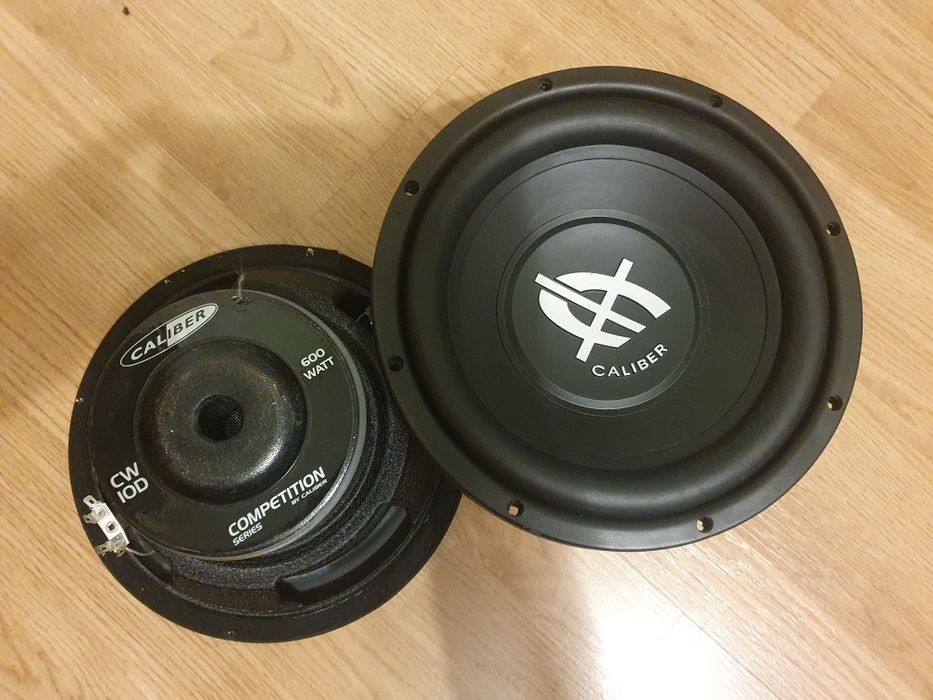 Set difuzoare subwoofer 10" 600 w Caliber  Sw S10D 2 x 4 ohmi