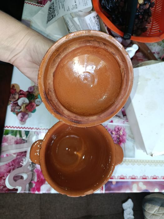 Горшок глиняный для готовки