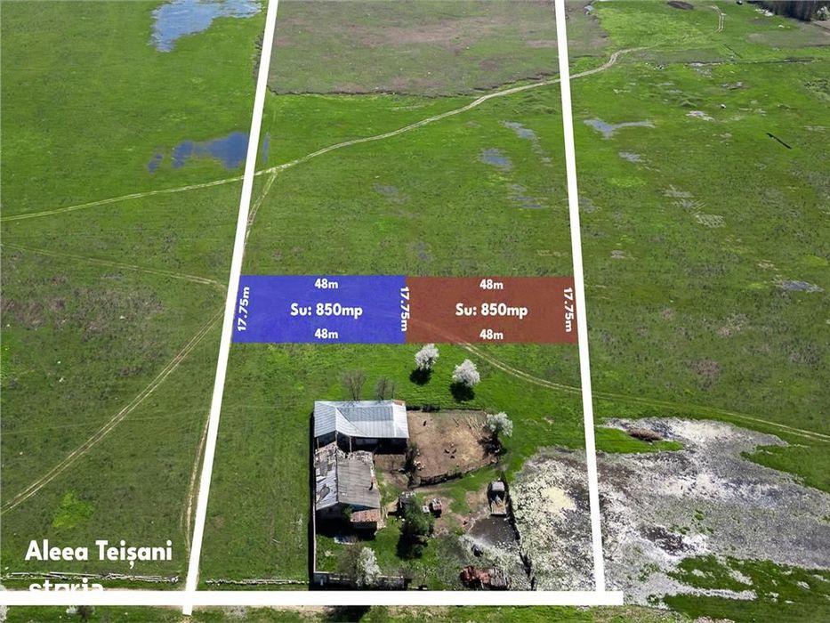 Pipera - Oxford Gardens,Teren ,852 Mp,Deschidere 18 M,Langa Padure