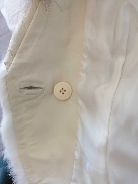 Дамски елек от естествена кожа с косъм