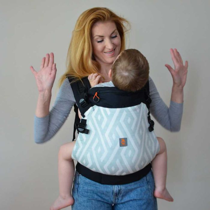 От 2+ месеца | Ергономична раница за бебе Nashsling Combi (100% памук)