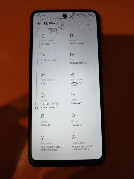 infinix hot 40 i 256/16