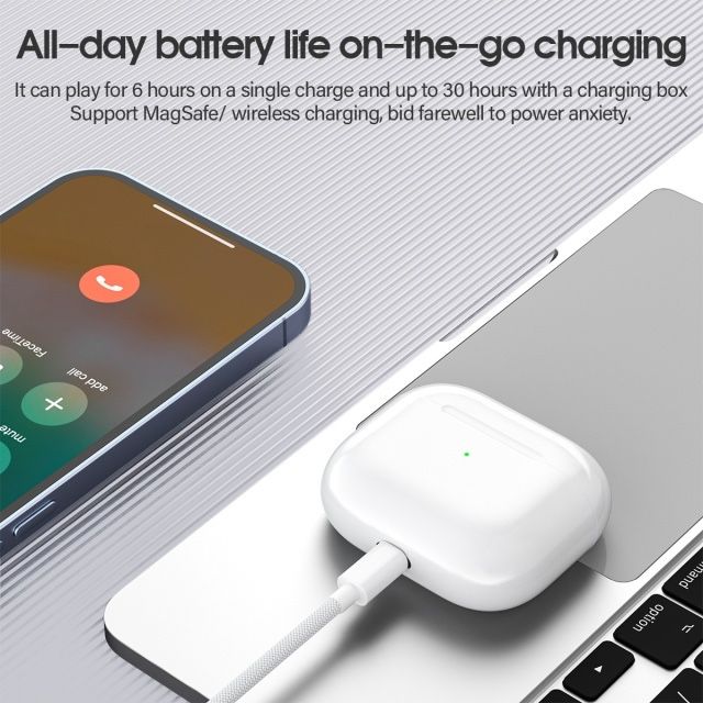 Безжични блутут слушалки със зареждащ кейс за мобилни устройства