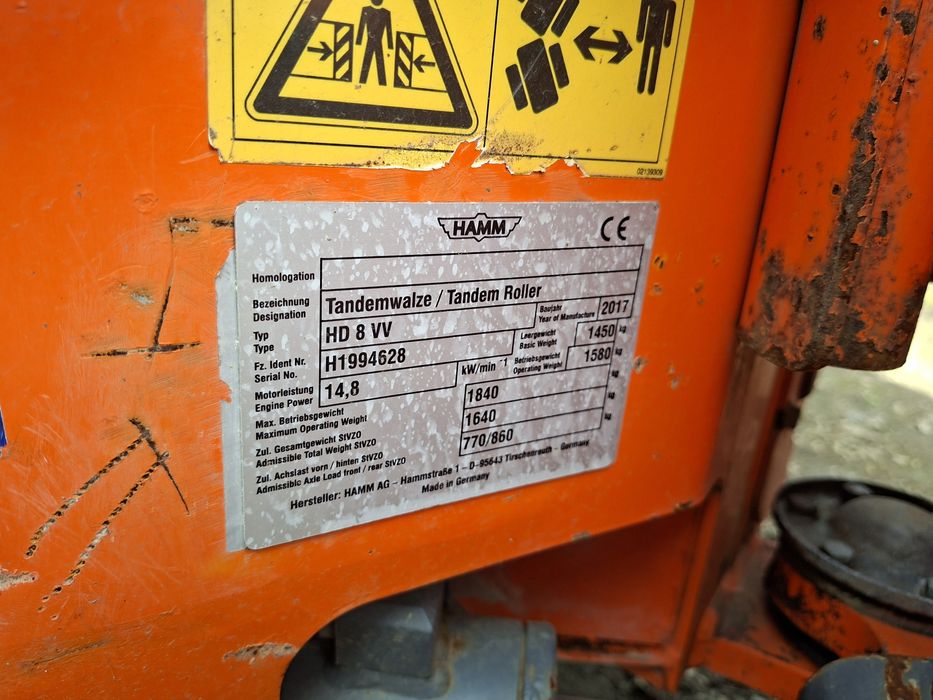 Vand cilindru compactor HD 8 VV