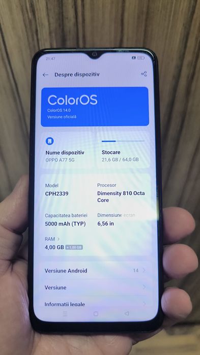 Oppo A77 Duos Negru