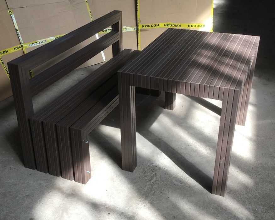 Скамейки, лавочки из ДПК