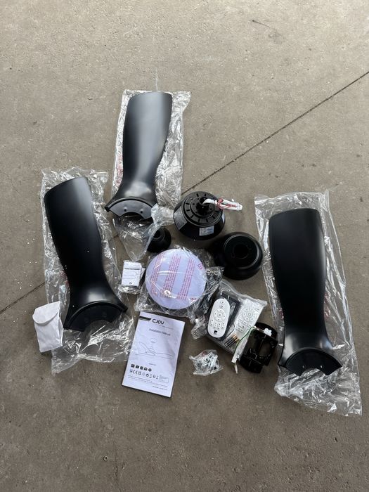 Ventilator de tavan cu lustra led