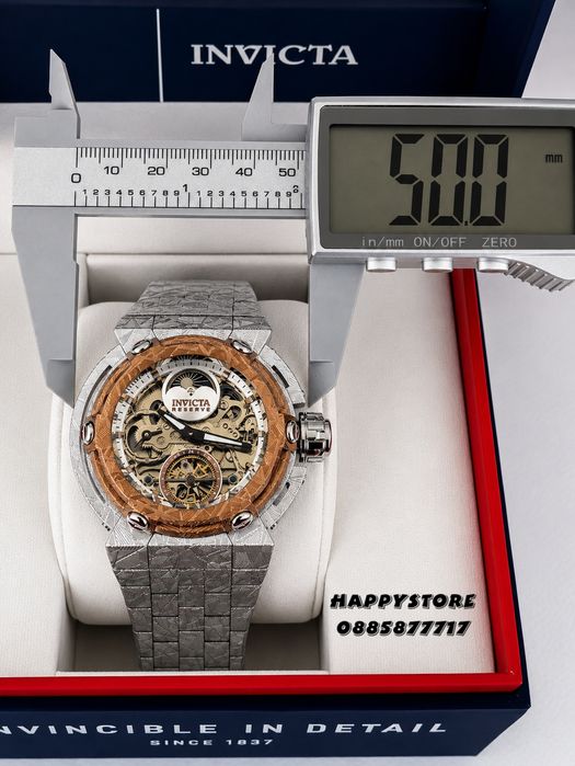 INVICTA Stealth Skeleton automatic 50 mm, Инвикта нов мъжки часовник