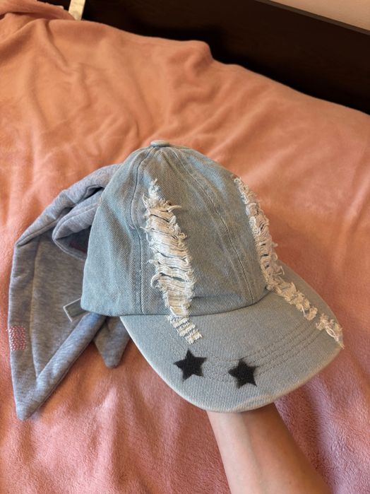 Kpop Denim Bunny hat
