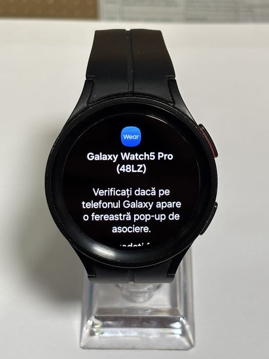 MDM vinde: Samsung Galaxy Watch 5 Pro, LTE, 45mm, Black Titanium.