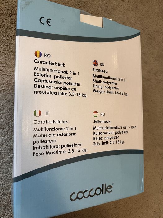 Port-bebe Coccolle Gemini