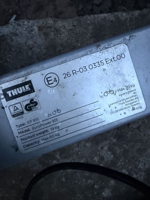 Vând suport biciclete Thule EuroPower 915 – 2 biciclete